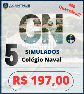 Pacote de 5 Simulados - Colégio Naval